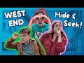 we played HIDE & SEEK in the West End! | theatre challenge ft @AeronJamesand @EllieTalksTheatre