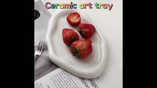 Ceramic art tray # Trade import