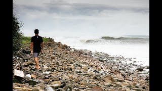 Huge typhoon surf in Taiwan