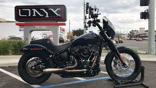 Onyx Moto / 2019 Harley Davidson Street Bob / Stealth Exhaust Sound Clip