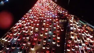 Traffic jams nationwide: Before China's National Day holiday