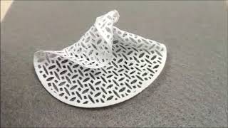 Testing of heating-responsive shape memory effect in 3D printed PLA
