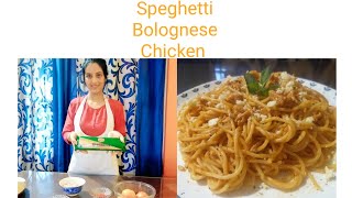 Speghetti Bolognese (Chicken)..recipe by Eli's Wish