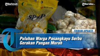 Puluhan Warga Pasangkayu Serbu Gerakan Pangan Murah, Belanja Bahan Pokok Dengan Harga Lebih Murah