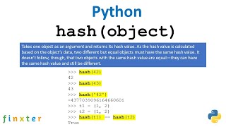 Python hash() Function -- A Simple Guide with Example