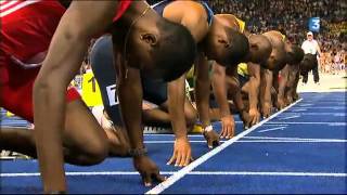 Usain Bolt Bat le Record du monde du 100m en 9.58   Usain Bolt World Champion in 9.58s in 100m