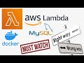 AWS Lambda + MySQL + Docker using sam CLI | CloudFormation
