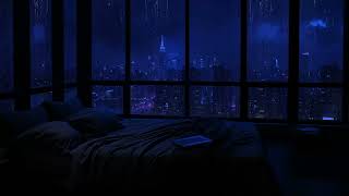 Rain on Window: 24-Hour Tranquil Rain Sounds for Deep Relaxation 🌙🌧️