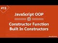 Learn JavaScript OOP in Arabic #15 - Constructor Function Built In Constructors