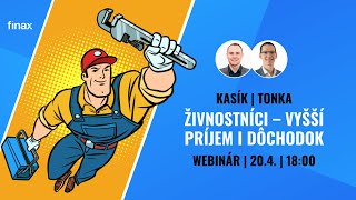 Finax Webinár | Živnostníci – vyšší príjem i dôchodok