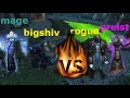 classic wotlk- easy pvp guide as rogue mage how to beat shadow priest and rogue 2v2 arena.