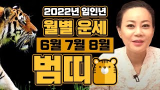 2022년 하반기운세 범띠(6월 7월 8월)🐯호랑이띠운세 월별운세🐯대구점집 천궁사