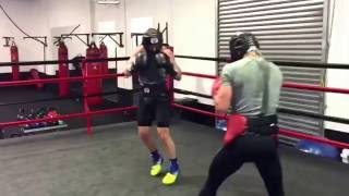 luke jackson boxing champ sparring sick speed - esnews boxing