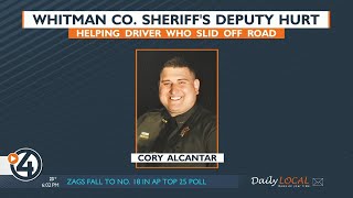 Whitman County Deputy injured while helping a driver