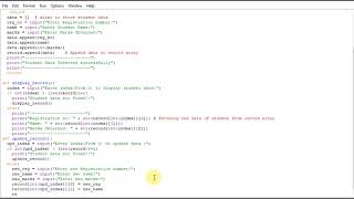 Python Student Management System (student record)