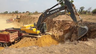 2020CHENGLONG Dump Truck and Excavator VOLVO EC480DL at Work