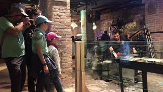 How is made Murano fine glass, ancient technique, kids demo