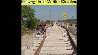 💥💥Railway Track Cutting Machine #shotrs @JSFacts