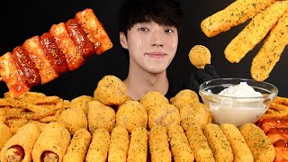 뿌링클 먹방✨ 치즈볼 치즈스틱 소떡소떡 뿌링 핫도그 감자튀김까지! Bburinkle Cheese balls \u0026 Cheese sticks Mukbang Asmr