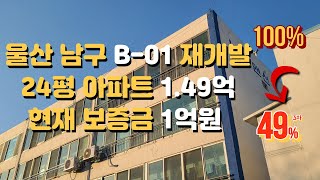 [낙찰] 울산 남구 B01 재개발, 24평 재개발 아파트, 태화강국가정원 뷰 아파트,태화강 십리대밭 뷰 아파트, 몸테크 추천, 울산부동산  -2023타경106377 [울산경매물건]