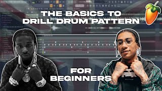 The Basics To NY/UK Drill Drum Patterns For Beginners | FL Studio 20 Tutorial