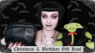 WHAT I GOT FOR CHRISTMAS \u0026 BIRTHDAY 2024 | Goth Christmas Haul | Clothing, Accessories \u0026 Jelly Cats