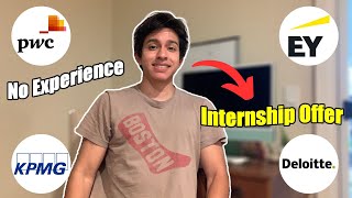 How I landed my Big 4 Audit Internship I No prior experience