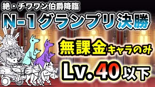 絶・チワワン伯爵降臨 - N-1グランプリ決勝　無課金キャラのみで簡単攻略【にゃんこ大戦争】