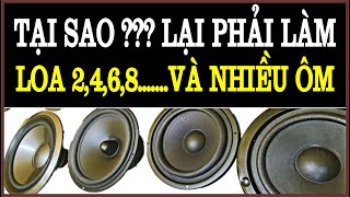 Tại sao phải có loa 2 Ôm , 4 Ôm, 6 Ôm , 8 Ôm và nhiều loại Ôm khác ???