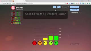 Classroomscreen.com - update to Exit Poll