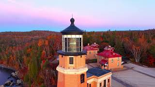 Sunrise at Split Rock Lighthouse | Drone Cinematic 4K | Lake Superior Beauty