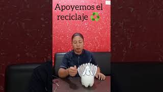 Cómo hacer Gallinas con Botellas plásticas materiales reciclado ♻️