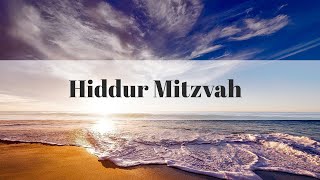 All The Laws of Hiddur Mitzvah