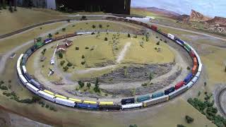 Z Scale Stack Train on the Tehachapi Loop