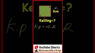 Keliling Persegi Jika Rusuk 3cm Adalah? #Shorts