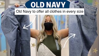 trying on old navy's *NEW SIZING* in store!