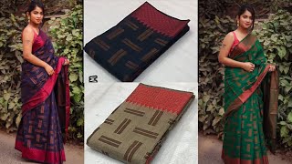 Soft Cotton Silk Sarees || Officewear Sarees || Premi Collections