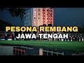 Kota Rembang/ Kabupaten Rembang 2021 (Drone View) perbandingan infrastruktur dan skyline