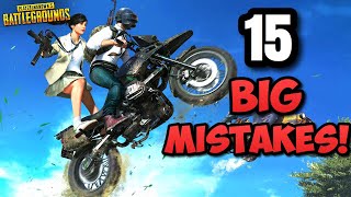 15 BIGGEST MISTAKES Players Make in PUBG! (how to win more)