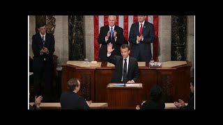 Emmanuel Macron, discurs impresionant în fața Congresului american. Soția sa, Brigitte, l-a susținu