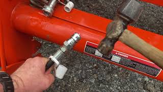 Hydraulic Line Stuck on Tractor and Won’t Go On! Fixed in 30 Seconds.