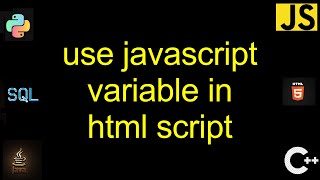 use javascript variable in html script [1 Solutions!]