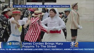 James Corden Brings Mary Poppins To The Street