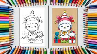 Christmas Hello Kitty Coloring Pages: Festive Cuteness & Holiday Cheer! 🎄🎀