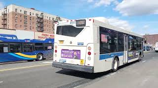 MTA NYCT #8401 on the Q43 \u0026 #4687 on the Q76 to College Point 20 Av both on Hillside Av