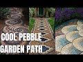 Cool Pebble Garden Path Design Ideas. Garden Decor and Pathway with Pebble Mosaic.