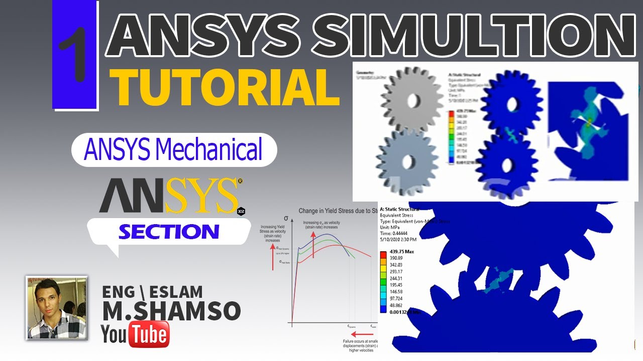 ANSYS Mechanical Tutorial –Spur Gear Analysis - Bending Stress - YouTube