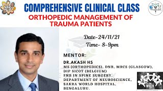 ORTHOPEDIC MANAGEMENT OF TRAUMA PATIENTS