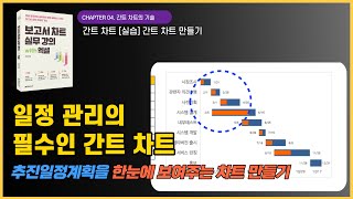 [보고서 차트 실무 강의 with 엑셀] 실습 간트차트01 간트차트 만들기