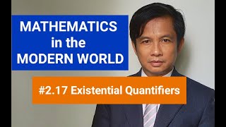 Existential quantifiers (Mathematics in the Modern World, GE Curriculum Higher Education)